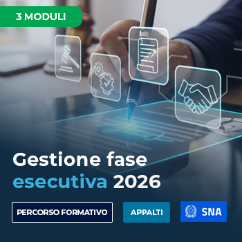Corso gestione fase esecutiva per qualificazione stazioni appaltanti