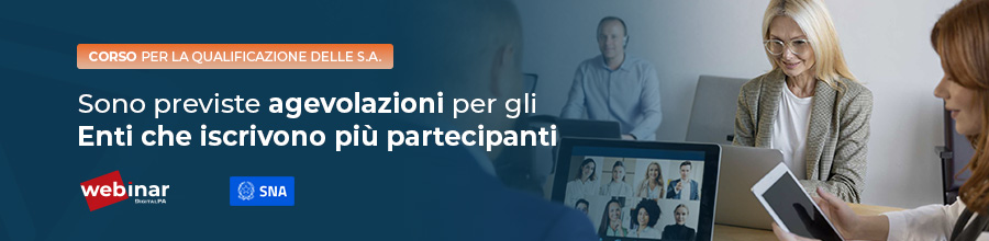 agevolazioni enti iscrizioni multiple corso qualificazione stazioni appaltanti