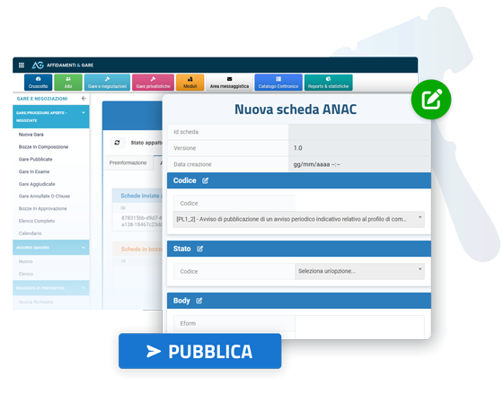 Interoperabilità schede ANAC piattaforma PAD certificata Acquisti Telematici anteprima