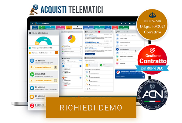 richiedi una demo di acquistitelematici.it, software per la gestione degli acquisti della PA