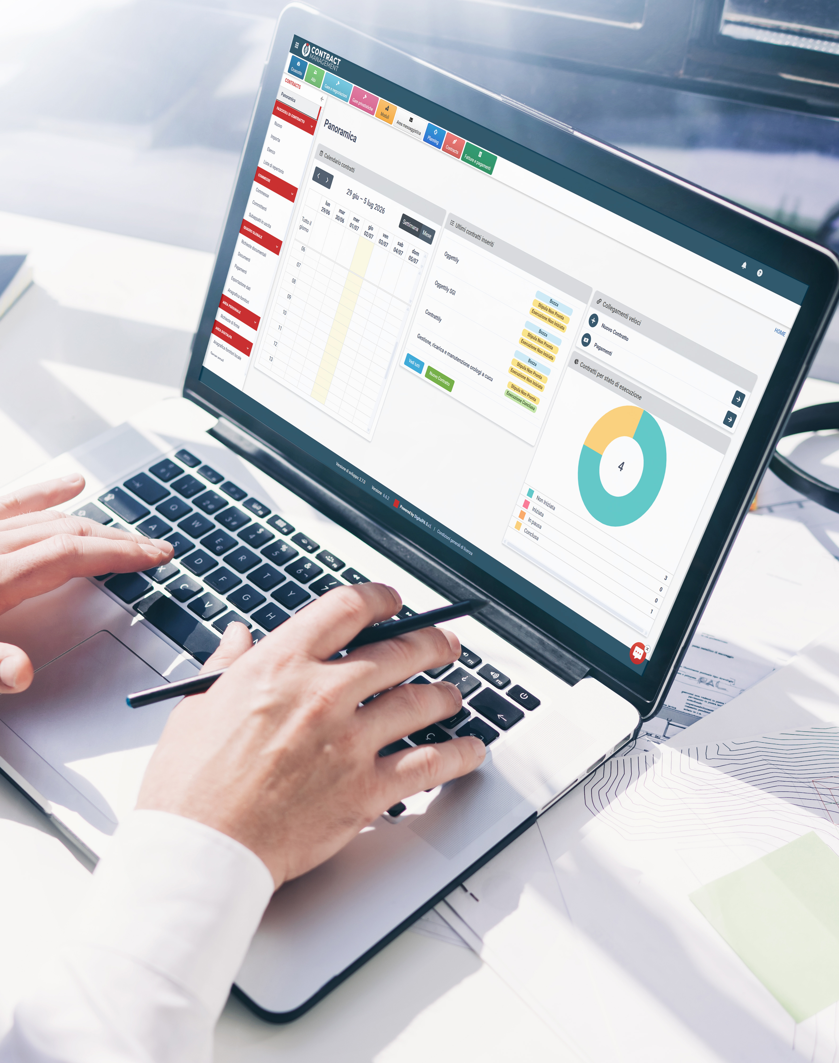 Monitoraggio contratto appalti piattaforma Acquisti Telematici PAD certificata AgID
