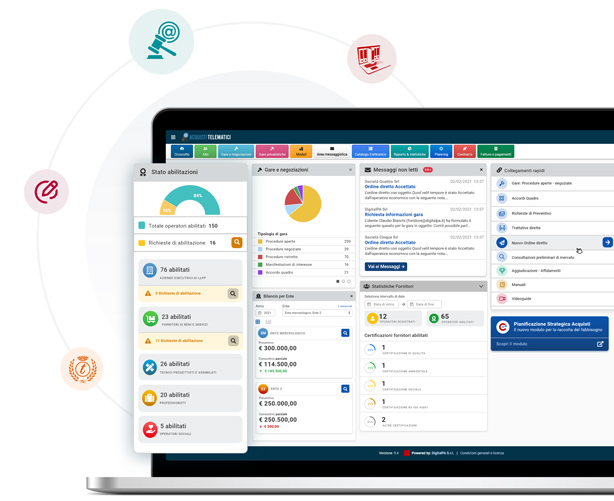 software procurement pubblico gare appalto albi