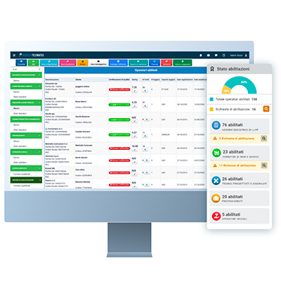 Gestione elenchi informatizzati degli operatori economici