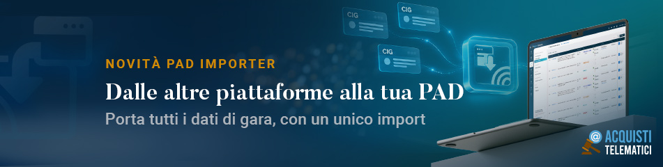 PAD Importer nuovo modulo importa CIG e contratti da BDNCP
